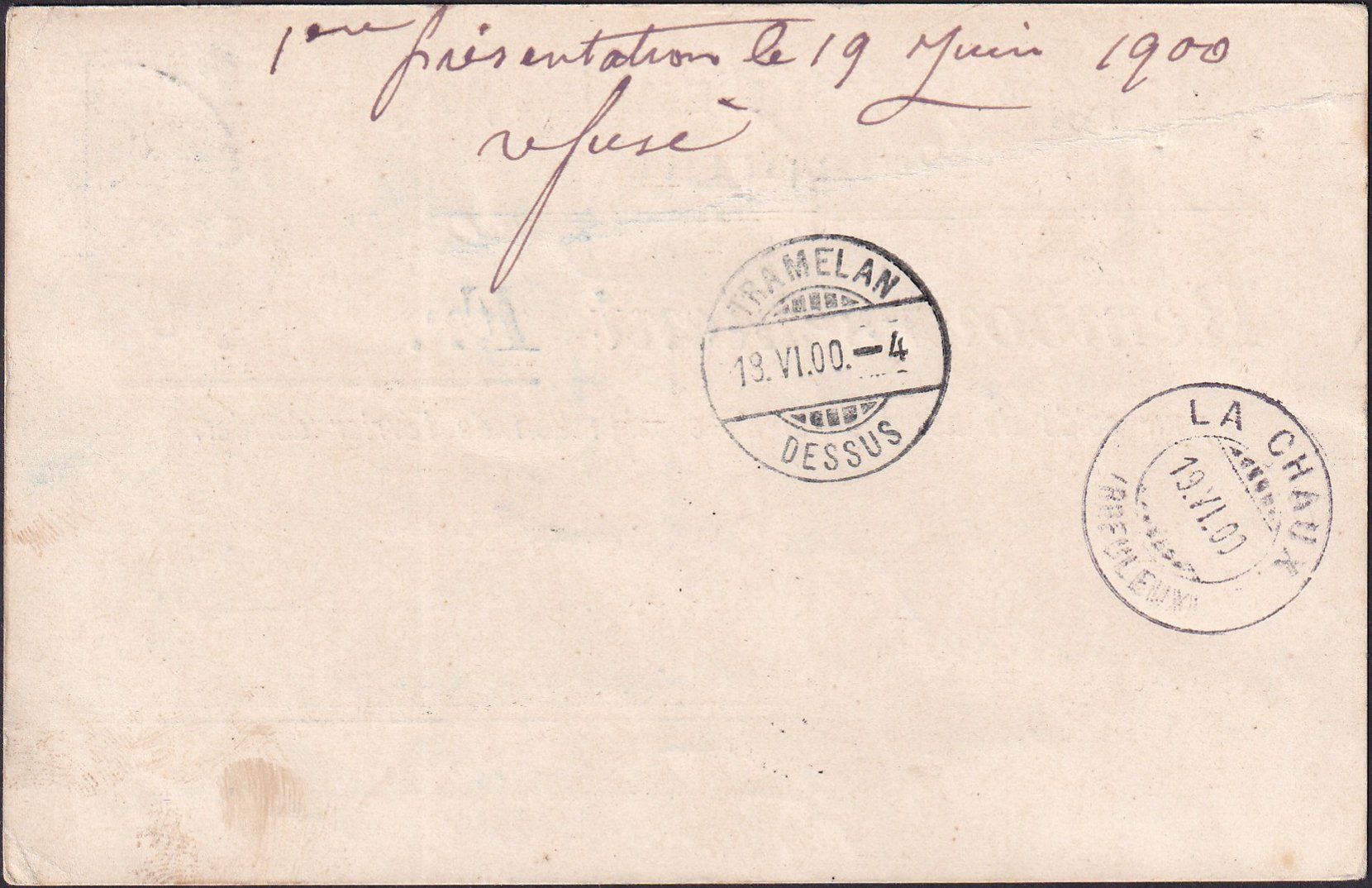 Tutti i francobolli: 1900: Kemptthal, Ziffermuster Nr. 62B, auf Refusé-Beleg – Usato da Aesch BL venduto da toffifee09 1