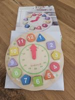 EverEarth Lernuhr Steckpuzzle Holz 24M+ OVP