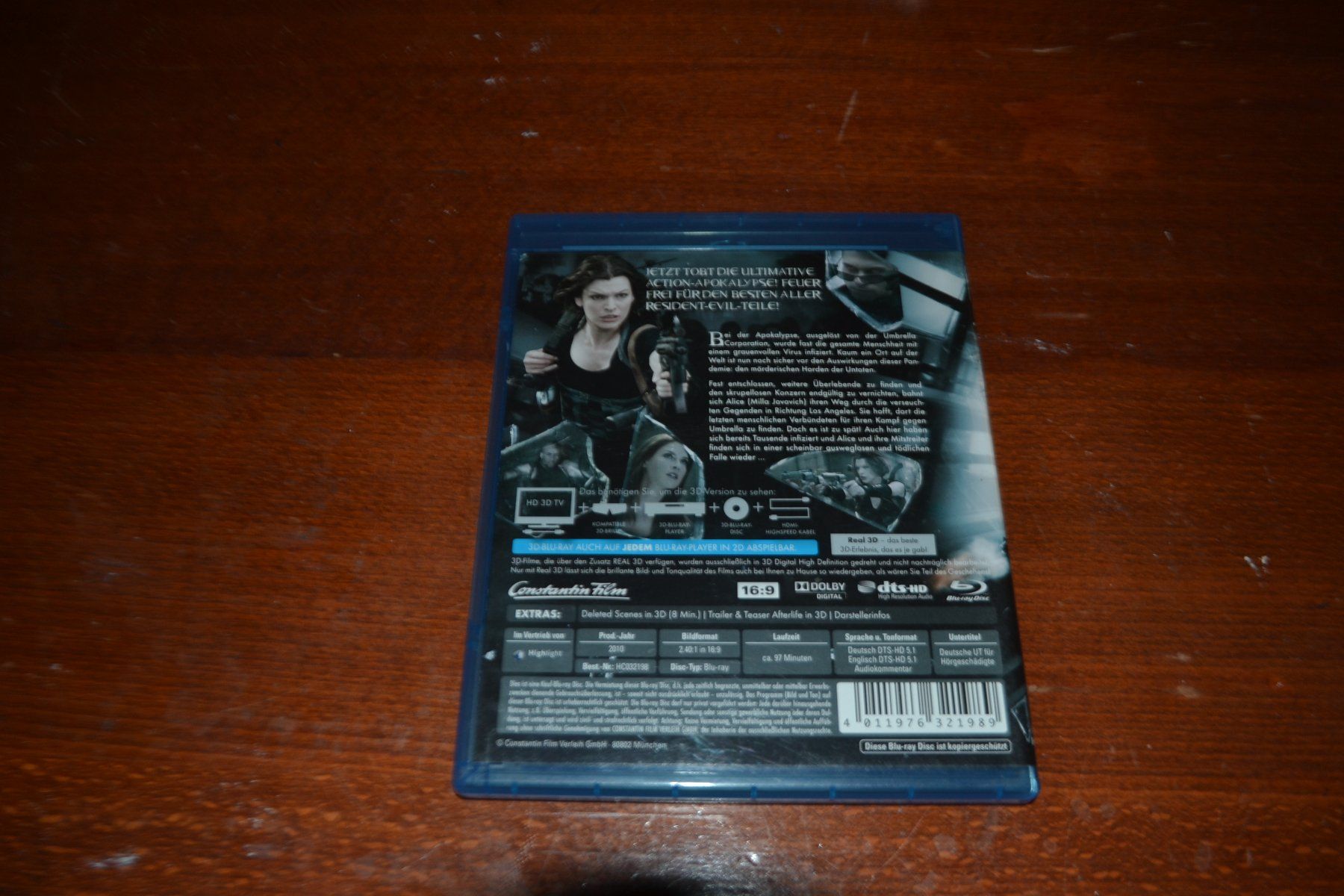Alle DVDs: Resident Evil: After Life in 3D – Gebraucht aus Laupen ZH von chefdom 1