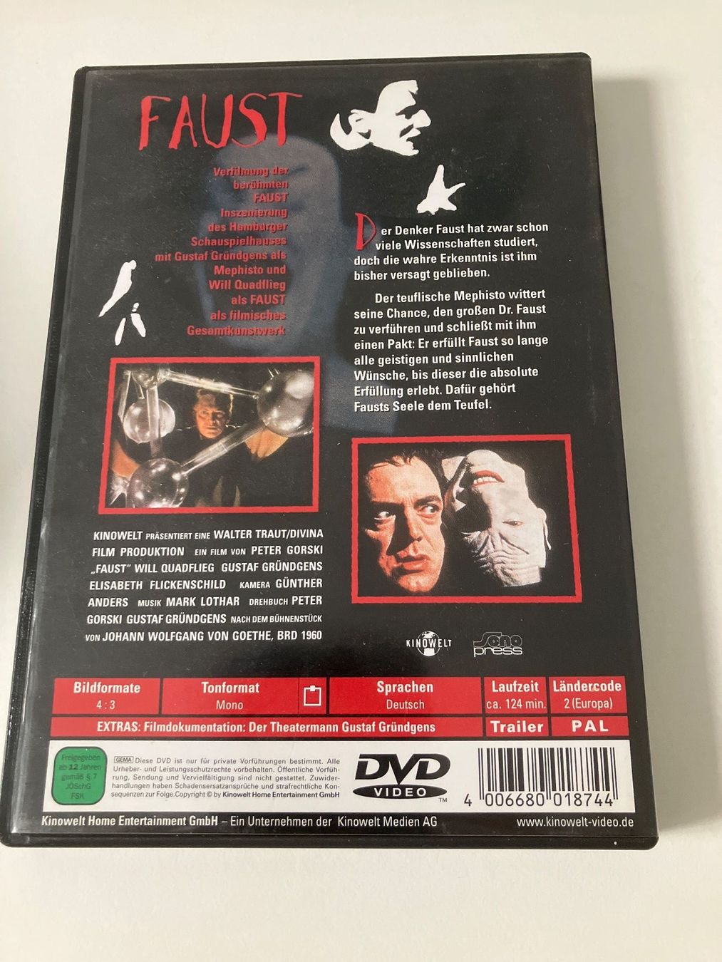 Alle DVDs: Faust  (DVD) Gründgens, Quadflieg – Gebraucht aus Arbon von HelFer01 1