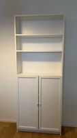 IKEA BILLY / OXBERG Bücherregal mit Türen – Weiß
