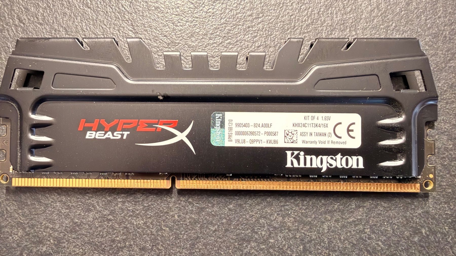Kingston Memoria / RAM: Memory Kingston Hyper Beast BPMS16B1310 ungetestet – Usato da Balsthal venduto da eugenio.rodriguez 1