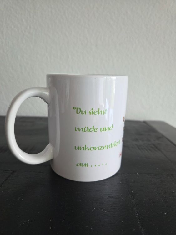 Witzige Kaffeetasse für Morgenmuffel - &amp;quot;Gerne Kännchen?&amp;quot; (Neu und ...