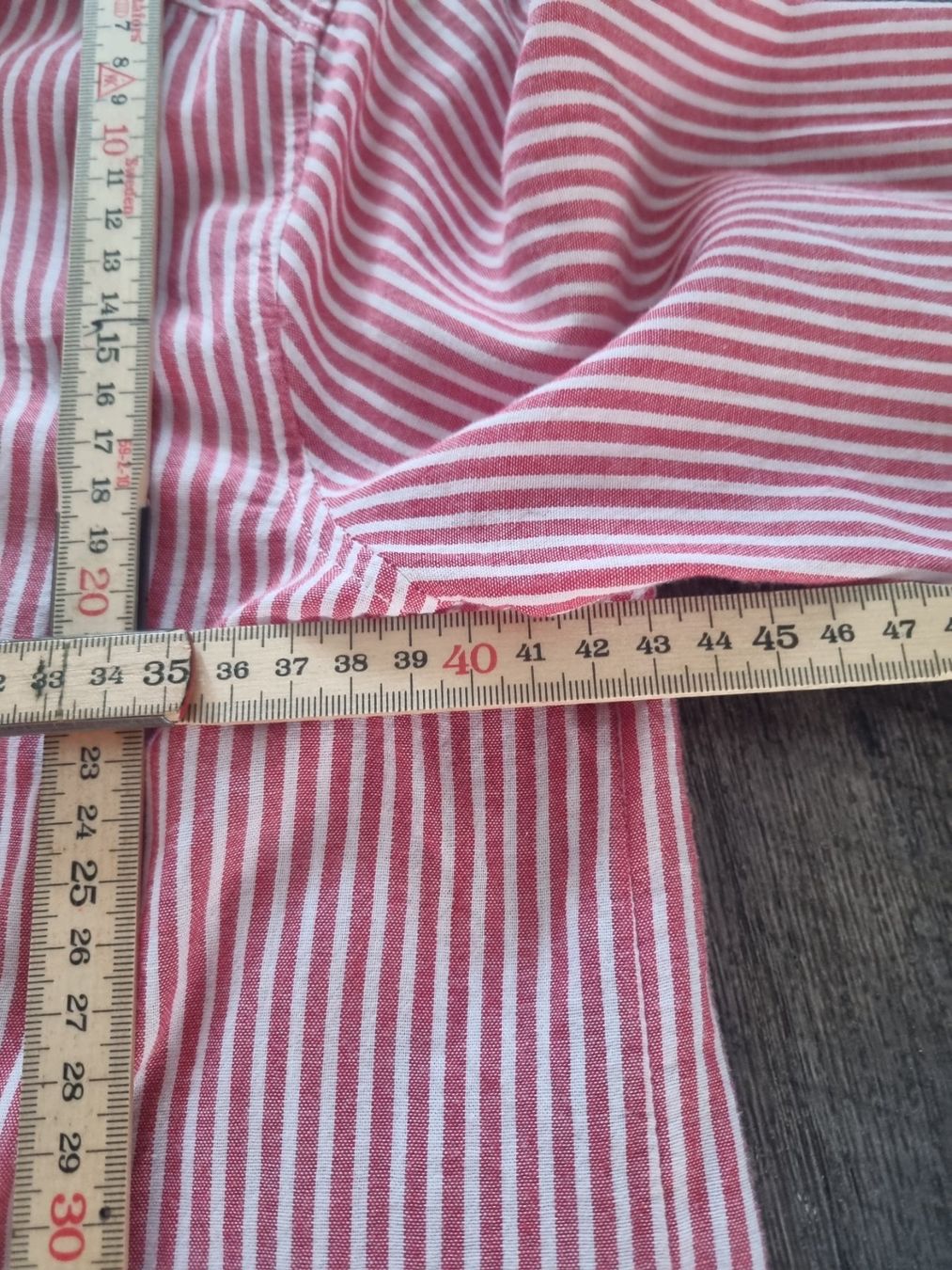 H&M Chemisiers: Bluse, gestreift rot/weiss, Gr. 34 – D'occasion à Zermatt par pantarhei3z 4