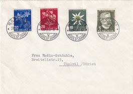 Pro Juventute Satzbrief 1944 von BASEL nach Thalwil