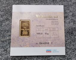 Goldbarren 10g - Valcambi Credit Suisse First Boston