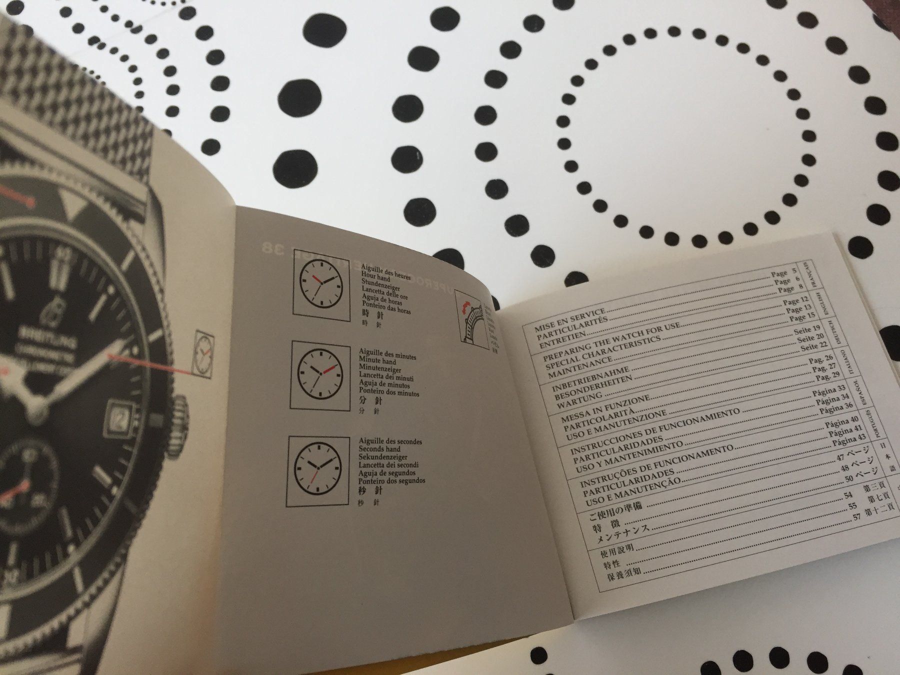 Breitling Documenti: BREITLING SUPEROCEAN - OPERATING INSTRUCTIONS - NEW !!! – Nuovo (secondo la descrizione) da Epalinges venduto da dream-watch 2