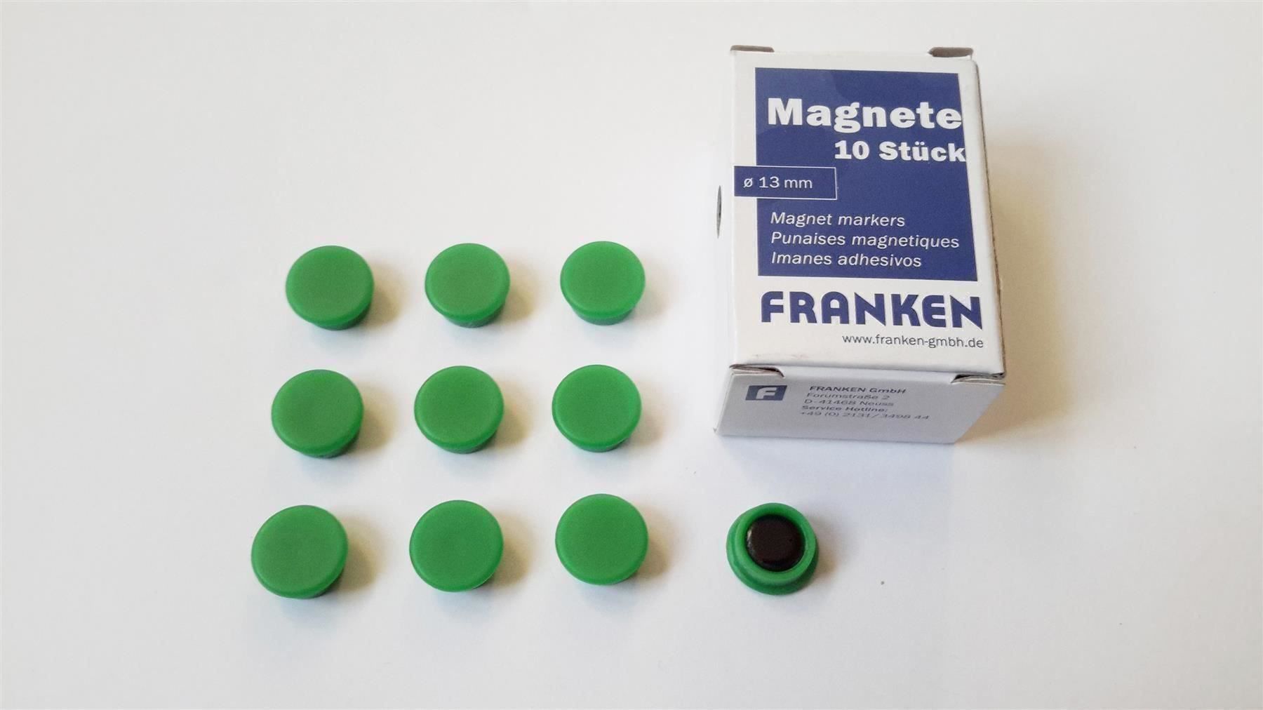 Calamite: Magnete 10 Stück, 13 mm, grün – Nuovo e nell'imballaggio originale da St. Gallen venduto da cointec 1
