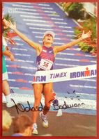 Natascha Badmann Autogramm signiert Foto 15x21cm Triathlon