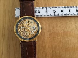 Bernay-Handaufzugs-Armbanduhr (skeletiert)