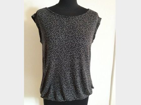 OPUS T'shirt anthrazit/weiss, Grösse 36