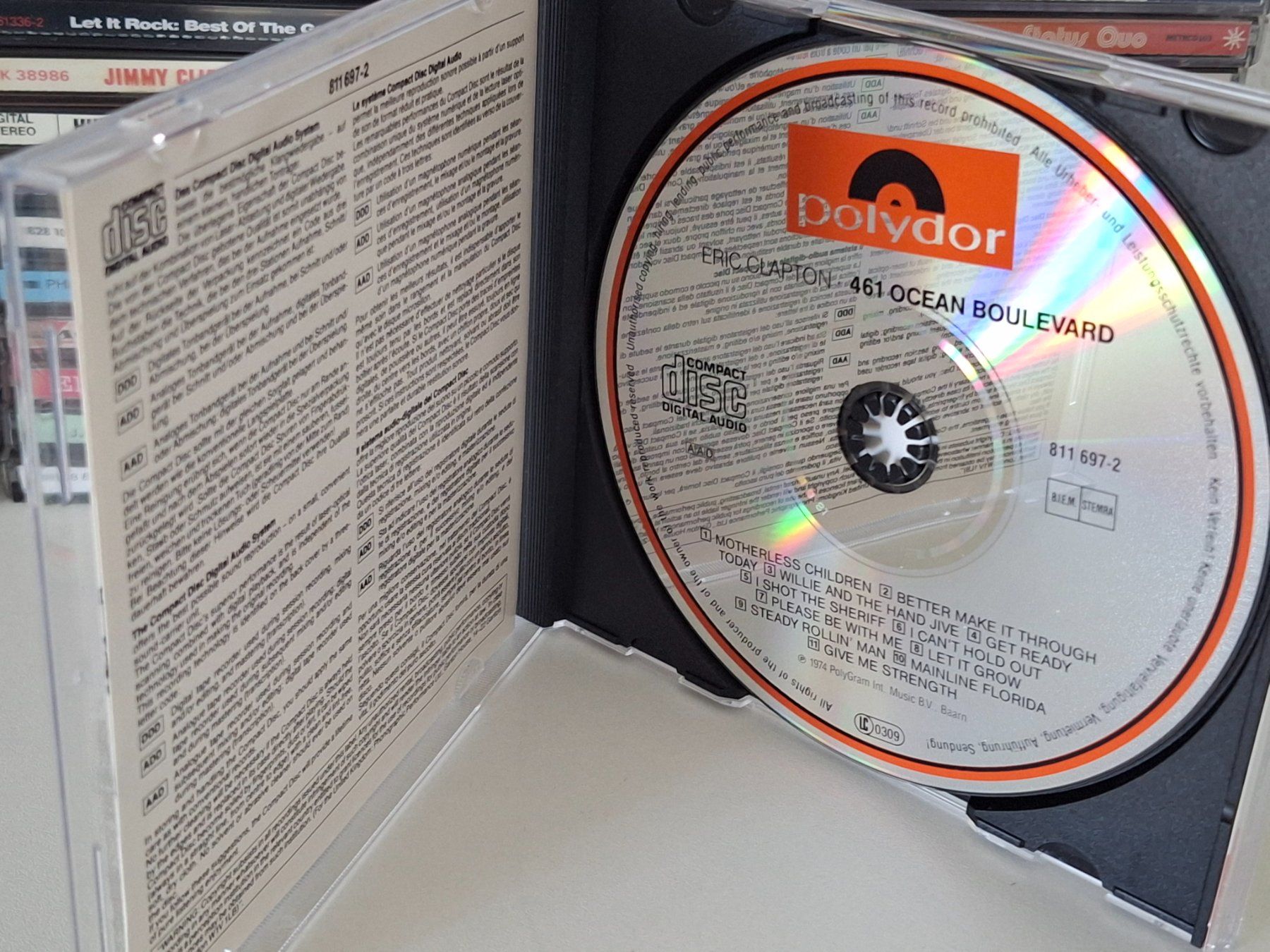CD: CD Eric Clapton  - 461 Ocean Boulevard – Usato da Aarberg venduto da Jackup1 2