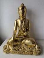 Buddha wunderschön Ursprung Thailand inkl. Goldblatt
