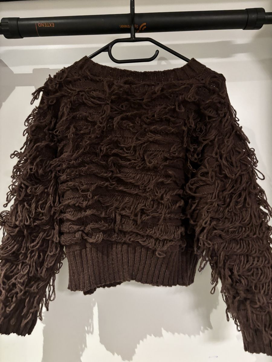 Giacche: Braune Strickjacke mit Fransen, Grösse M, Neu – Nuovo (secondo la descrizione) da Salenstein venduto da Silly...0 7
