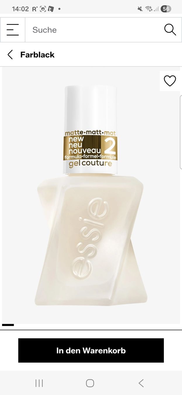 Essie Smalto per unghie: Essie Gel Couture Step 2 Nagellack – Usato da Eschenbach SG venduto da SanFranciscoCalifornia