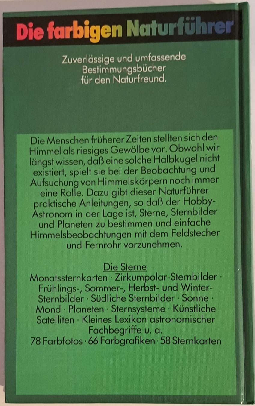 Libri: Die farbigen Naturführer - Die Sterne – Usato da Tenniken venduto da mik_6mxg 9