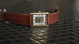 Montre Cartier Tank Vermeil Cadran Trinity