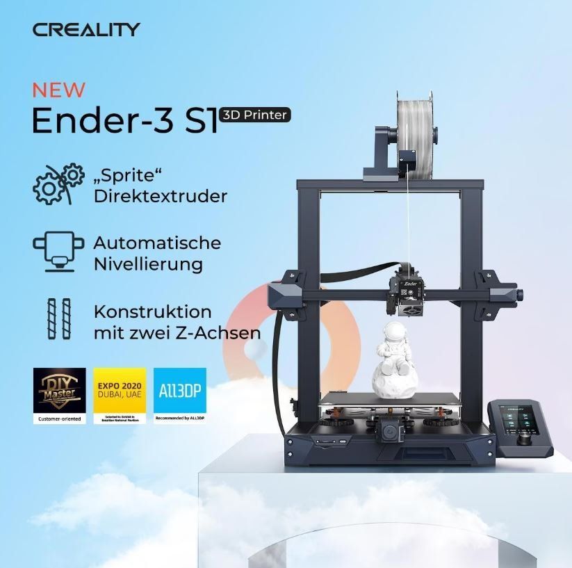 Creality Stampanti 3D: NEU 3-D Drucker Creality Ender 3 S1. – Usato da Winterthur venduto da Spur1 1
