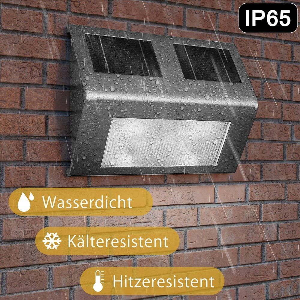 Dispositivi a energia solare: 4 LED Solar aus Edelstahl – Nuovo e nell'imballaggio originale da Winterthur venduto da aredo 5