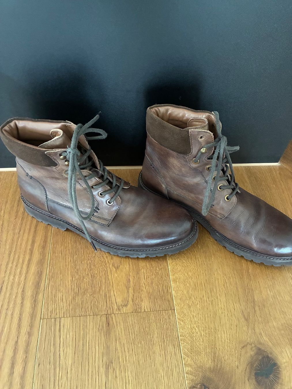 Scarpe da uomo: Braune Lederboots Grösse 41 – Usato da Wangen SZ venduto da el_paso08