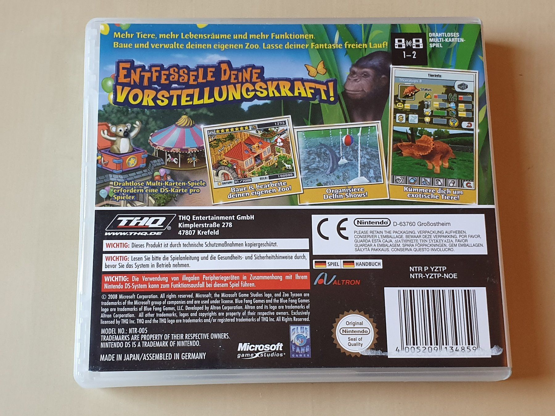 Nintendo Giochi: Zoo Tycoon 2 DS – Usato da Stansstad venduto da collectorsshop 1