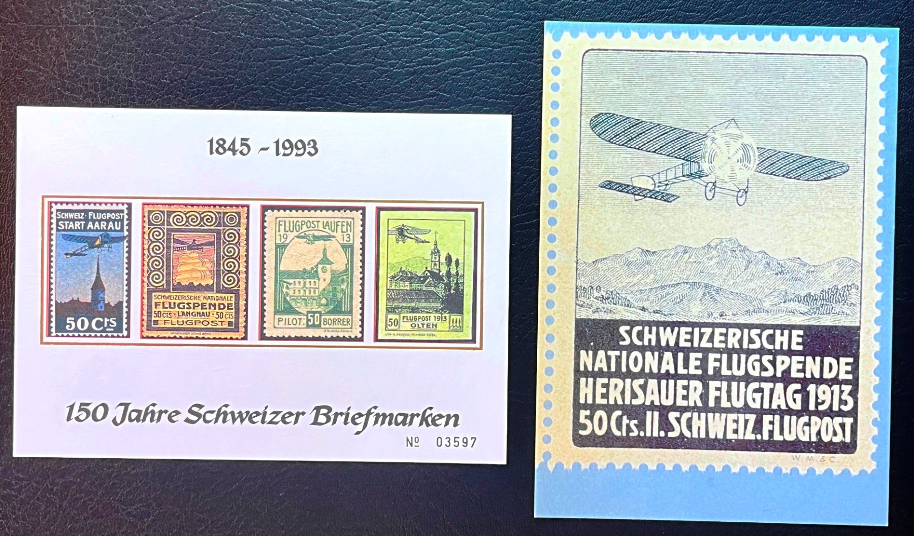 Alle Briefmarken: Karten mit Flugpostvorläufer Drucken – Neu (gemäss Beschreibung) aus Bern von nik688