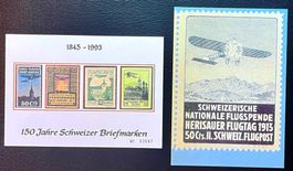 Karten mit Flugpostvorläufer Drucken
