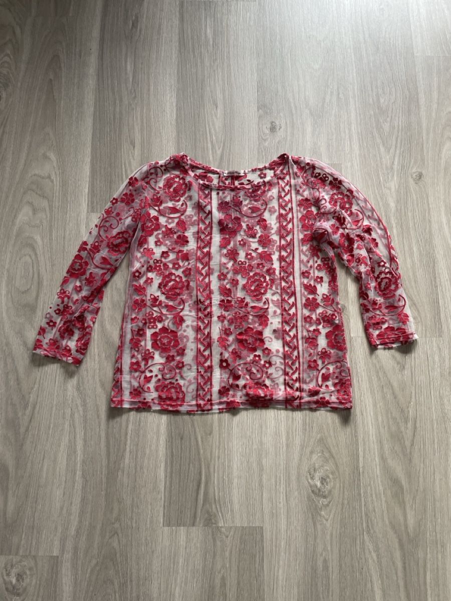 Camicette: Rotes Bluschen mit Blumenmuster, Grösse M, Top Zustand! – Usato da Biel/Bienne venduto da Bolagol9