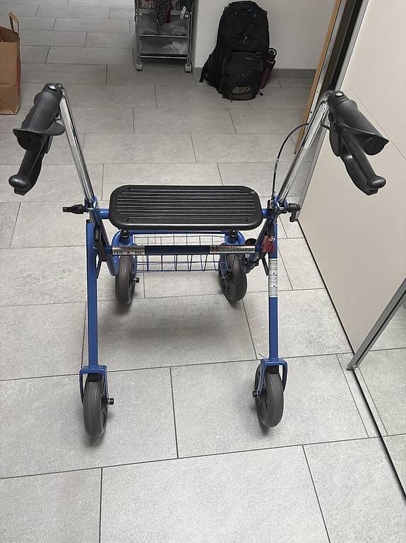 Ausili per la deambulazione: Rollator Stahl blau – Usato da Villars-sur-Glâne venduto da AllisonGina 1
