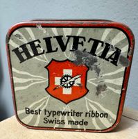 Antike Blechdose Farbband HELVETIA