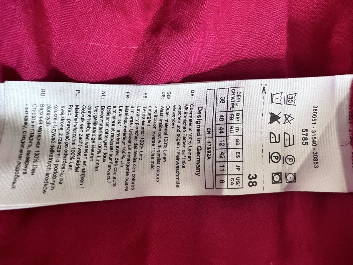 Blusen: GERRY WEBER Bluse Grösse 38 pink Leinen  – Gebraucht aus Unterterzen von syllalex 3