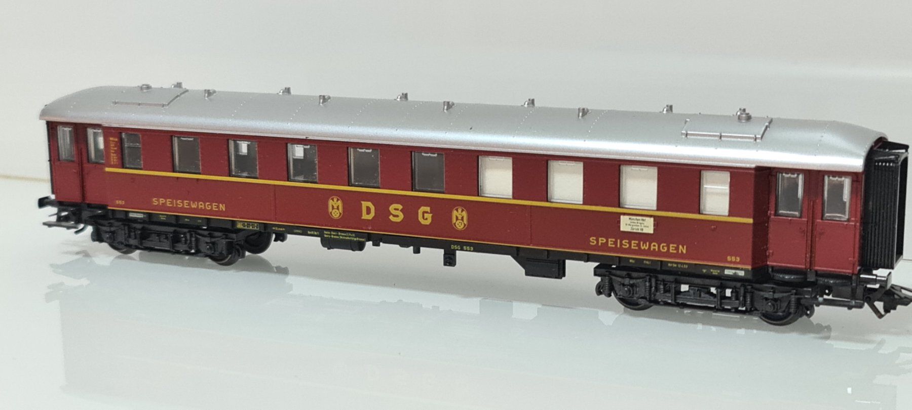 Märklin Modellini di ferrovie: Märklin DSG Speisewagen H0/AC – Usato da Neuenhof venduto da ludovicco 1