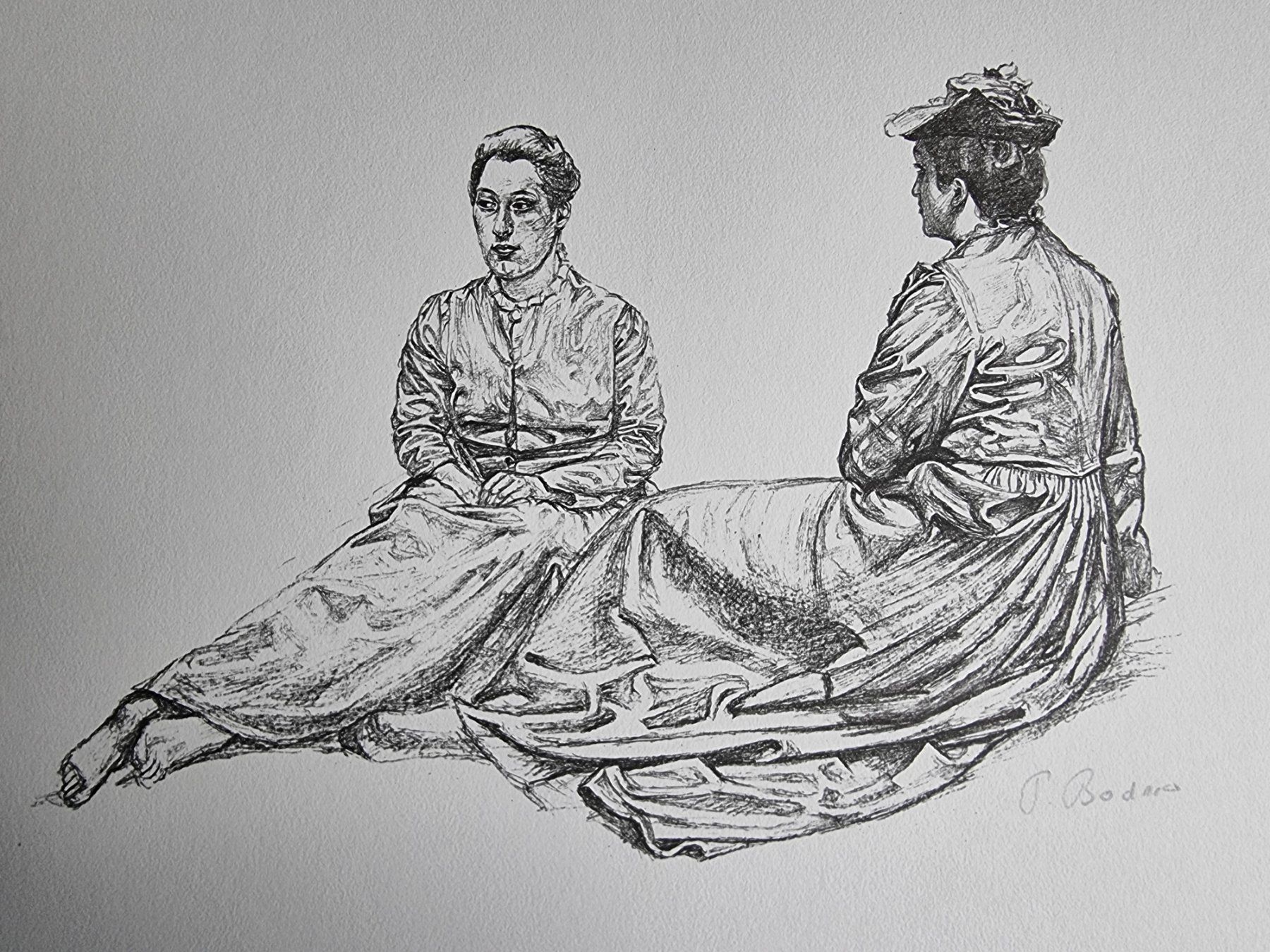 Grafica & Litografie: PAUL BODMER LITHOGRAPHIE SIGNIERT – Usato da Gersau venduto da kunst-online 2