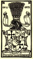 Ex-libris héraldique Charles-Louis KOPP par Paul Boesch