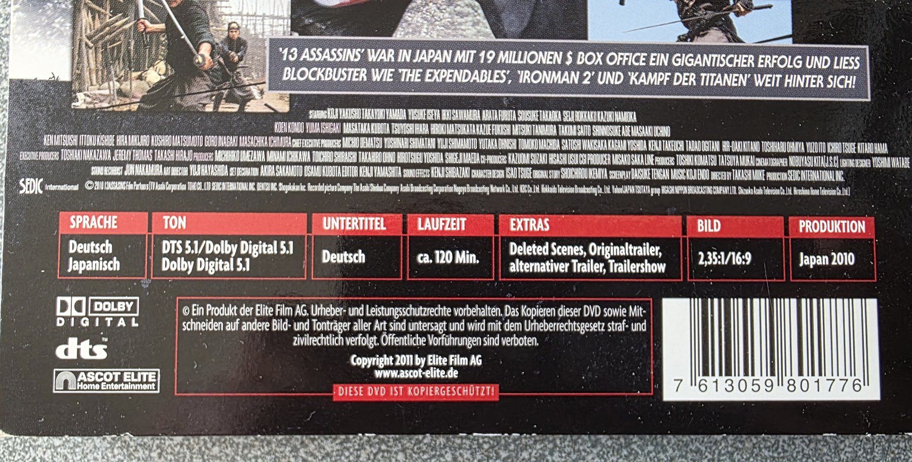 Alle DVDs: DVD 13 Assassins – Gebraucht aus Oetwil am See von fineli2 1
