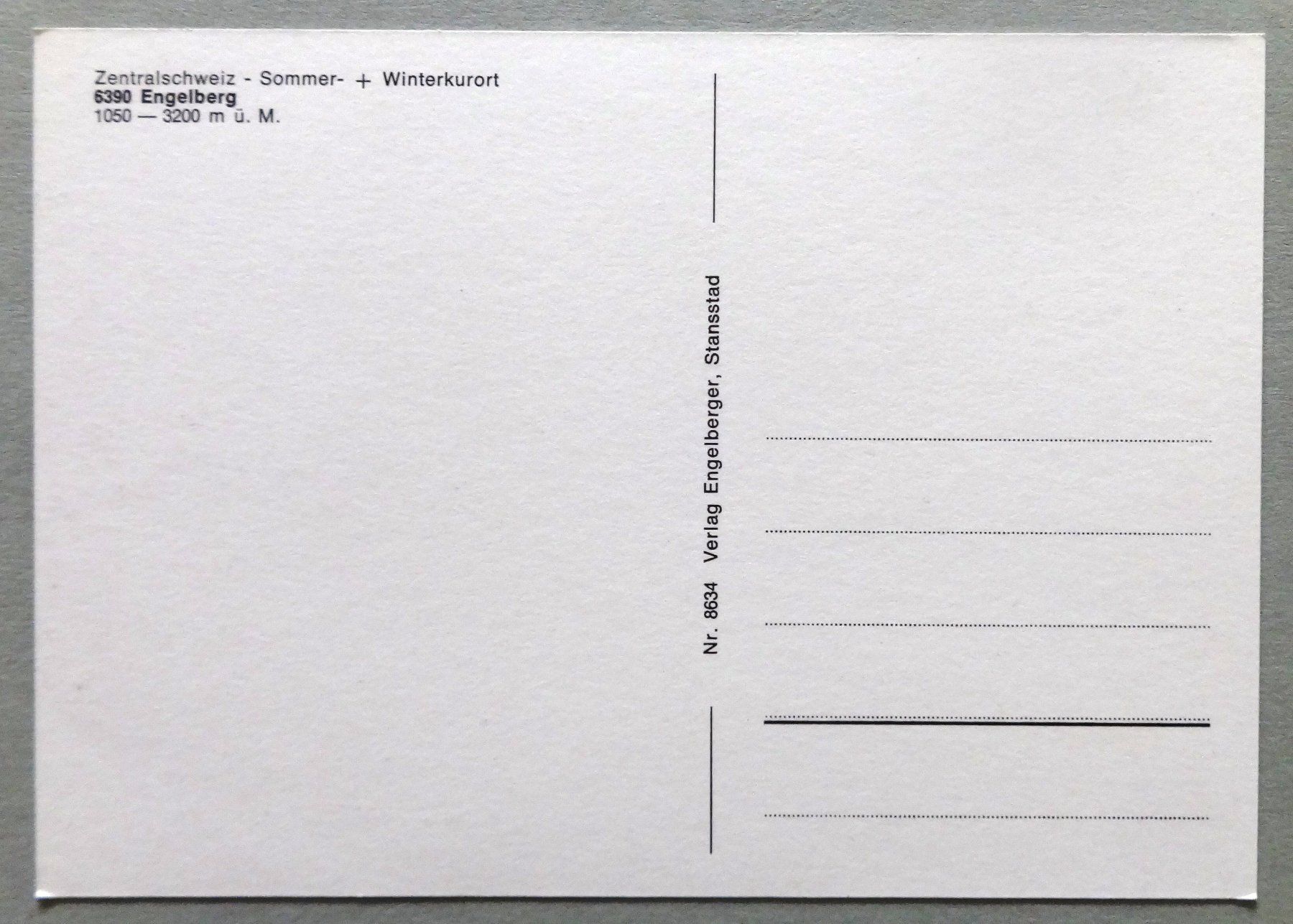 Cartoline postali: Engelberg 1050-3200 m ü.M. – Usato da Fétigny venduto da Billy2miny 1