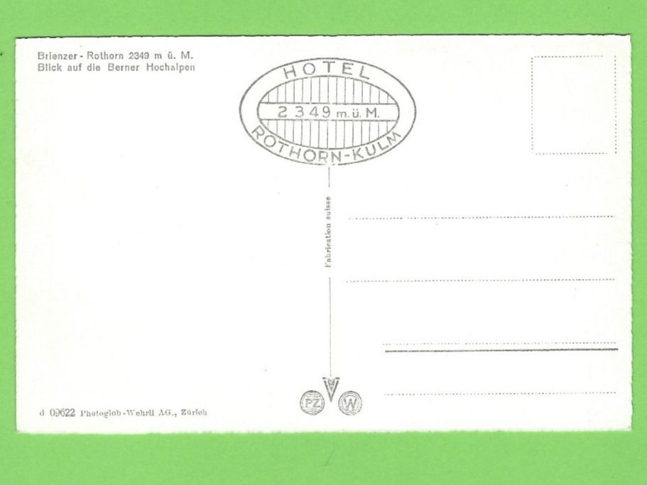 Cartoline postali: Brienzer-Rothorn, Blick auf die Berneralpen – Nuovo (secondo la descrizione) da Zürich venduto da t24_de 1