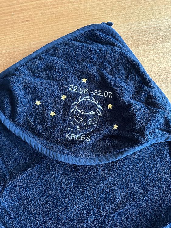 Serviettes de bain: Babybadetuch Kapuzenbadetuch Krebs Sternzeichen – D'occasion à Niederbüren par Hudi_1974 1