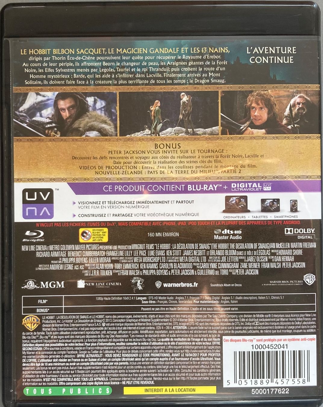 Alle DVDs: LE HOBBIT: LA DESOLATION DU SMAUG – Gebraucht aus Poliez-Pittet von Newtown-Records 3