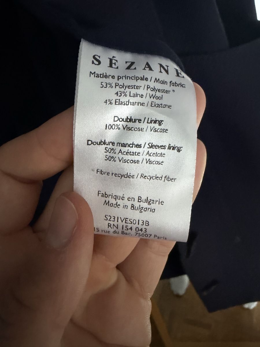 Sezane Jacken: Sezane Jacke Will Dunkelblau  – Gebraucht aus Zürich von and_hr8r 2