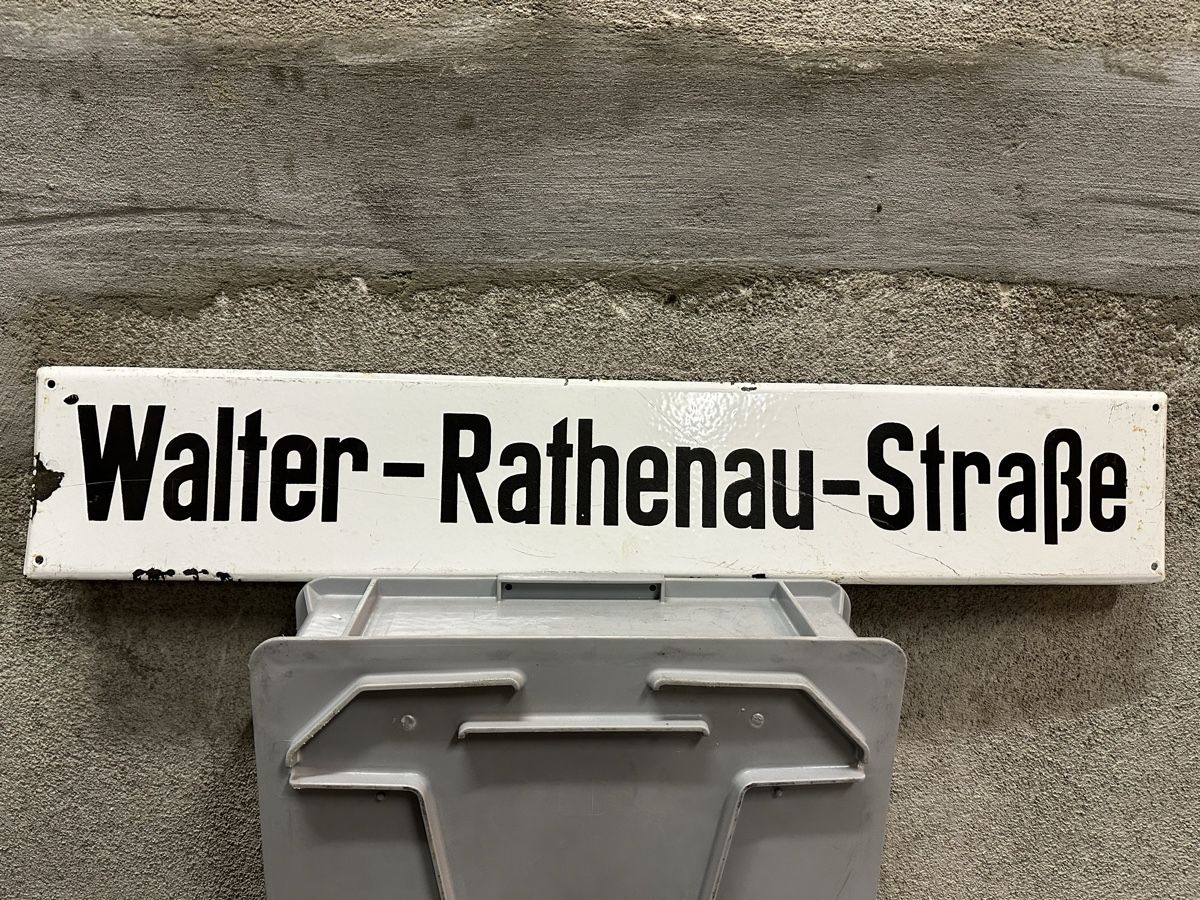 Insegne: Walter rathenau strasse Strassenschild Name – Usato da Reinach AG venduto da rares75