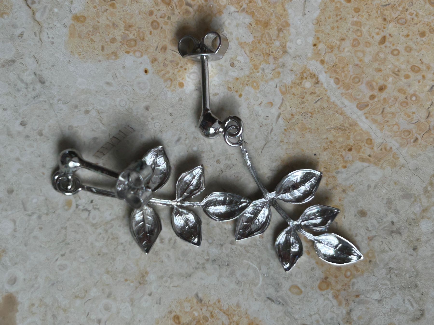 Orecchini pendenti & Orecchini a lobo: Ohrringe ZWEIG/BLATT -  SILBER! – Usato da Laufen venduto da belleskulptur 4