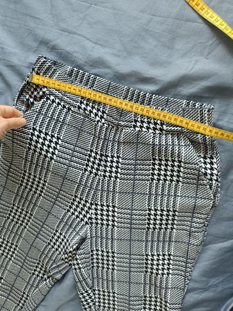 Plaid white and Black lightweight pants