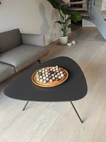 Leolux Design-Klubtisch "Liliom", Spruzza Santos (Schwarz)
