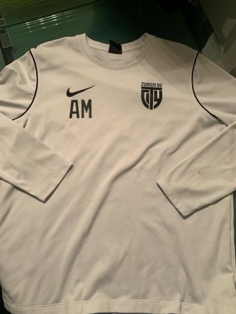 Nike Pullover Dri-Fit Weiss Grösse L Gebraucht mit Flecken