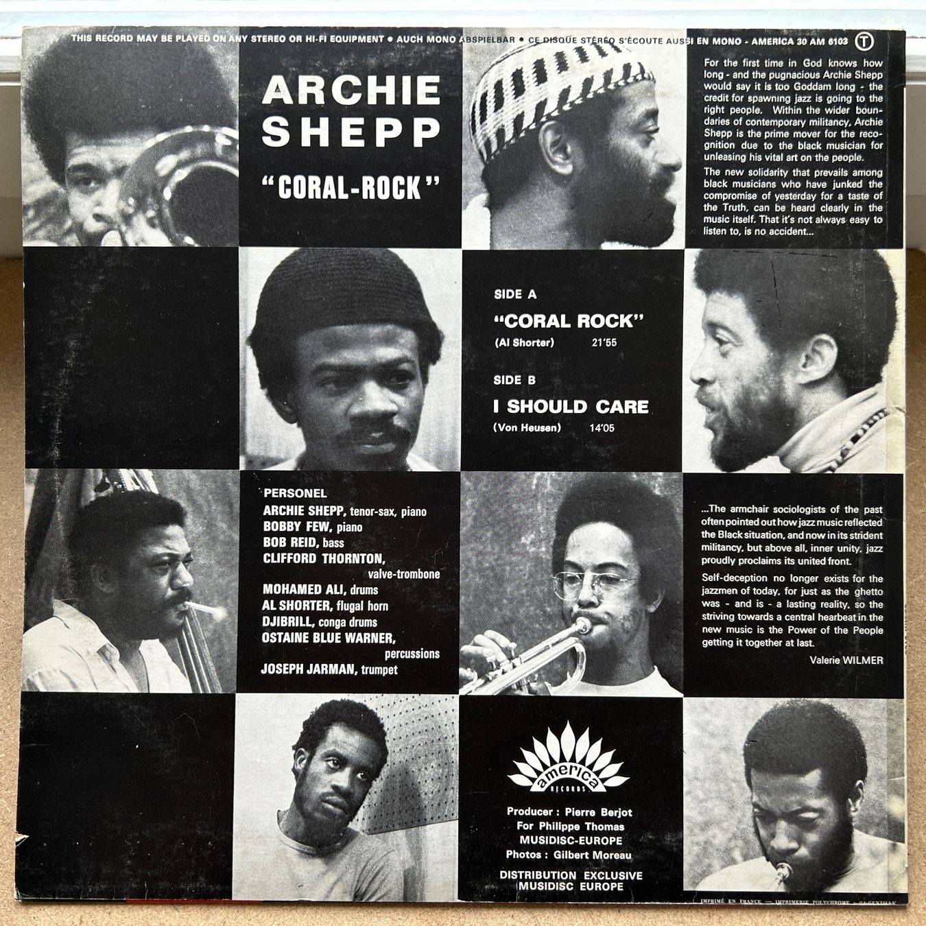 Dischi in vinile: Archie Shepp - Coral Rock - LP – Usato da Lausanne venduto da Pask1 1