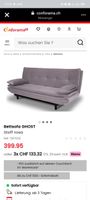 Bettsofa GHOST Stoff rosa neuwertiger Zustand