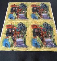 Vintage Picasso Stoff, Design "Landscape", Rarität!