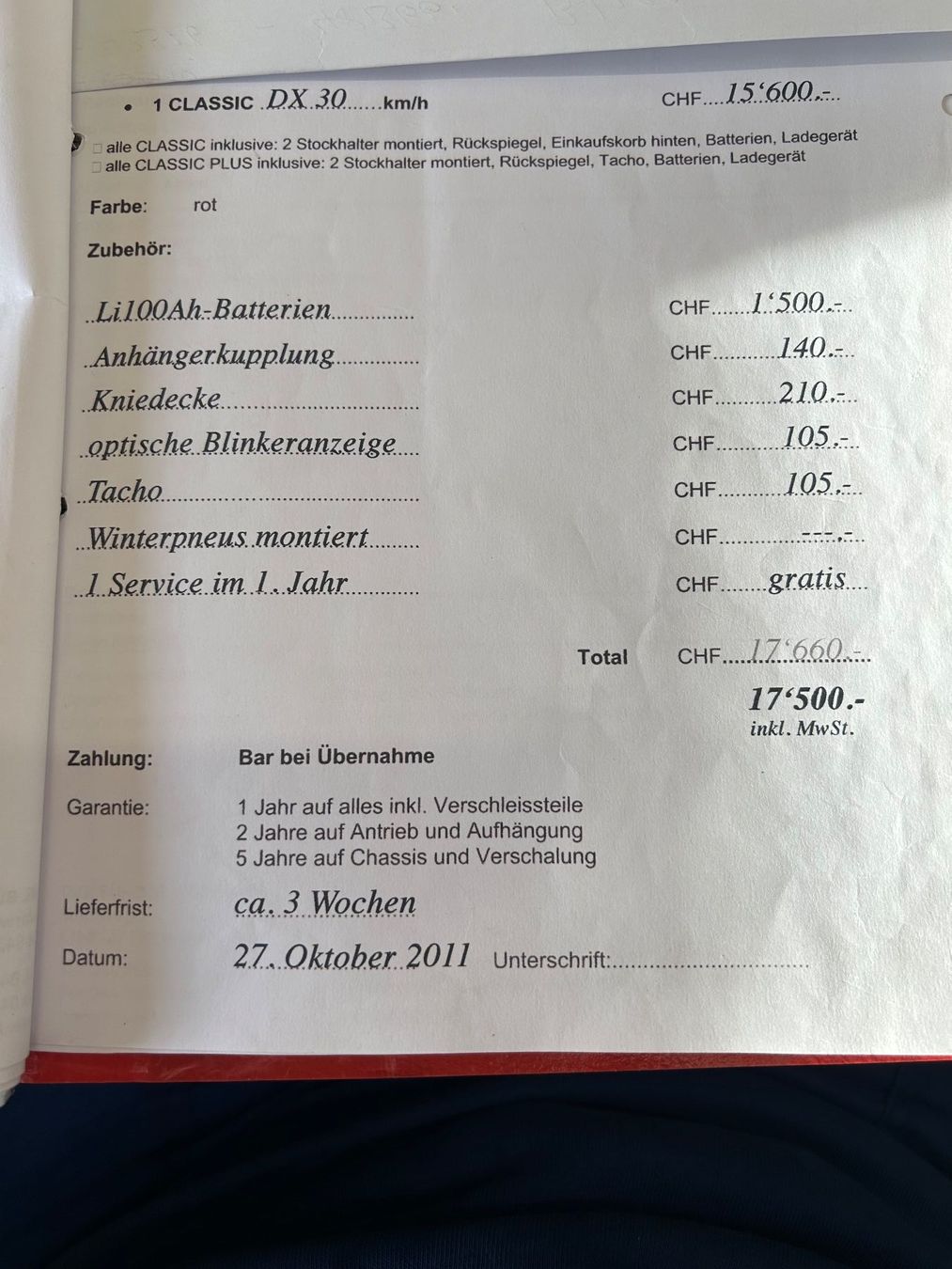 Kyburz Voiturettes électriques: Kyburz  Classic DX30 – D'occasion à Unterlangenegg par wenger88 4