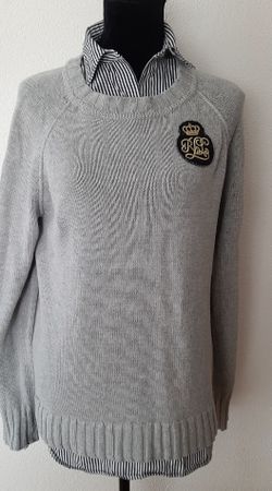 Ralph Lauren Pullover, grau, Gr. M, Top Zustand!